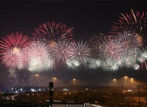 格尔木市焰火晚会